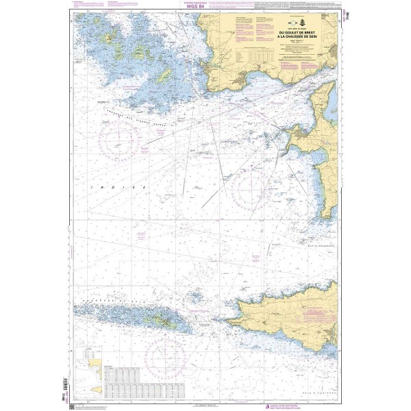 - - Carta náutica SHOM plegada Bretaña Meridional Golfo de Morbihan y bahía de Quiberon - N°51 - comptoirnautique.com