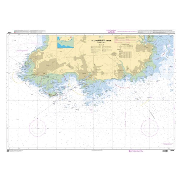 - - Carta náutica dobrada SHOM Sul da Bretanha Golfo de Morbihan e Baía de Quiberon - N°59 - comptoirnautique.com