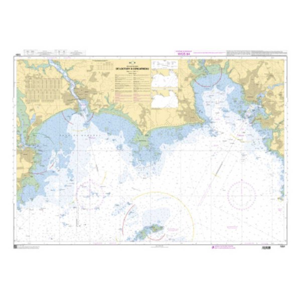 - - Carta náutica SHOM plegada Bretaña Meridional Golfo de Morbihan y bahía de Quiberon - N°62 - comptoirnautique.com