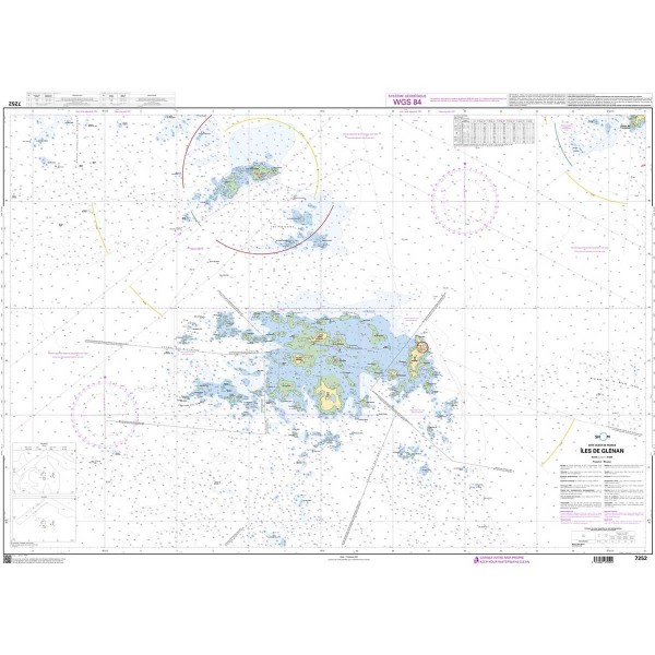 - - Carta náutica SHOM plegada Bretaña Meridional Golfo de Morbihan y bahía de Quiberon - N°65 - comptoirnautique.com