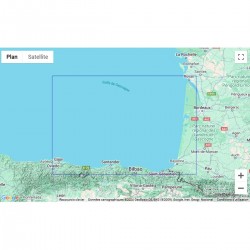 SHOM folded nautical chart...