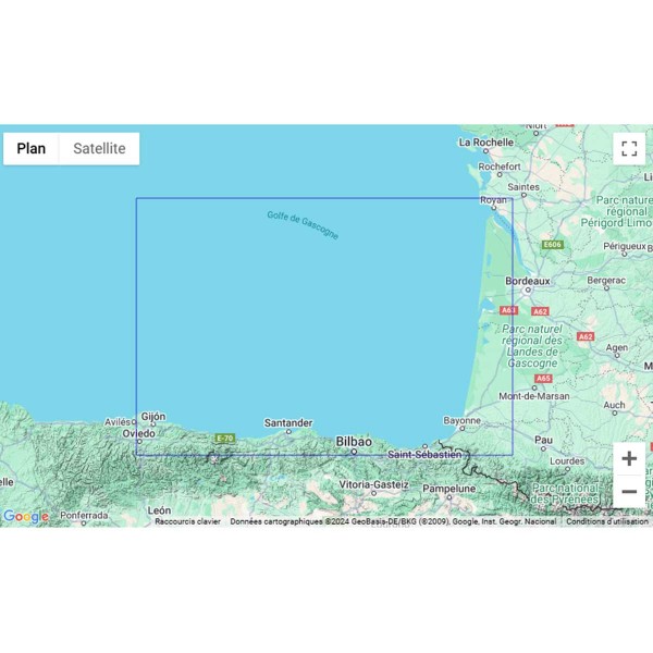 Carte marine pliée SHOM 6991L : De la Gironde à Cabo Peñas zone de navigation - N°2 - comptoirnautique.com