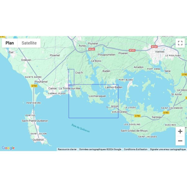 Carte marine pliée SHOM 7107L : Port de La Trinité-Sur-Mer, Port du Crouesty - Entrée du Golfe du Morbihan zone de navigation - N°8 - comptoirnautique.com