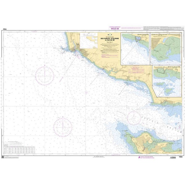 - - Carta náutica dobrada SHOM Atlantique Golfo da Biscaia - N°18 - comptoirnautique.com