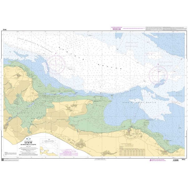 - - Carta náutica dobrada SHOM Atlantique Golfo da Biscaia - N°27 - comptoirnautique.com