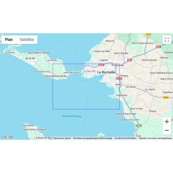 Carte marine pliée SHOM 7413L : Abords de La Rochelle zone de navigation - N°29 - comptoirnautique.com