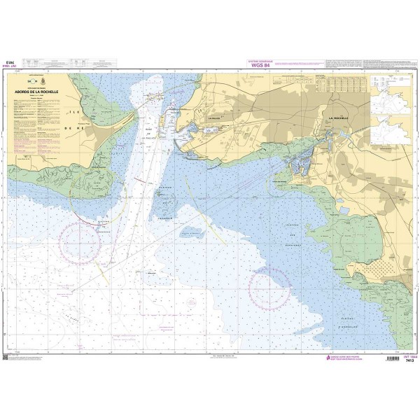 - - Carta náutica dobrada SHOM Atlantique Golfo da Biscaia - N°30 - comptoirnautique.com