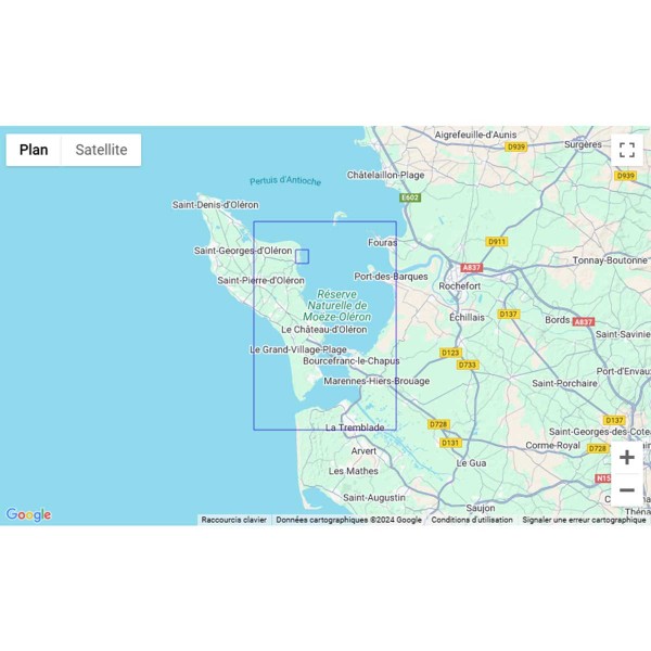 Carte marine pliée SHOM 7414L : De l'Île d'Aix au Pertuis de Maumusson - Coureau d'Oléron zone de navigation - N°32 - comptoirnautique.com