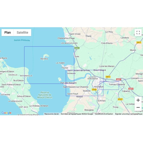 Carte marine pliée SHOM 7415L : Embouchure de la Charente zone de navigation - N°35 - comptoirnautique.com