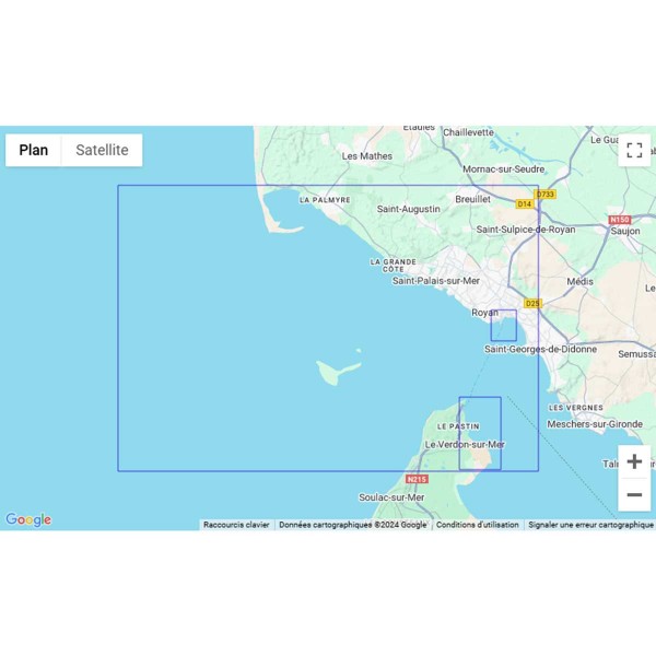 Carte marine pliée SHOM 7425L : Embouchure de la Gironde zone de navigation - N°38 - comptoirnautique.com