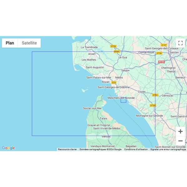 Carte marine pliée SHOM 7426L : De la Pointe de la Coubre à la Pointe de la Négade - Embouchure de La Gironde zone de navigation - N°41 - comptoirnautique.com