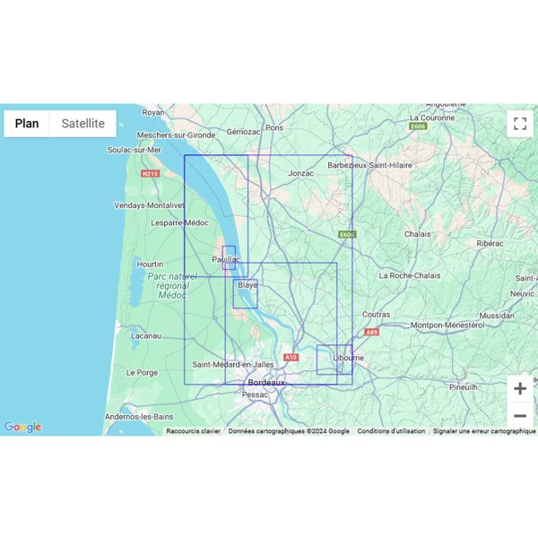 Carte marine pliée SHOM 7427L : La Gironde - La Garonne et La Dordogne zone de navigation - N°44 - comptoirnautique.com