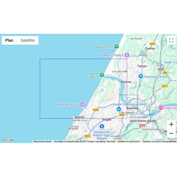 SHOM folded nautical chart - Atlantique - Bay of Biscay - N°47 - comptoirnautique.com