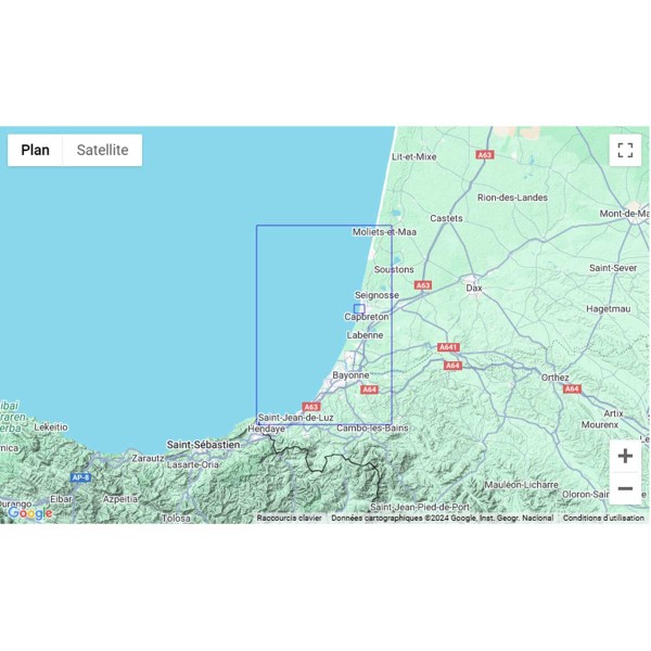 SHOM folded nautical chart - Atlantique - Bay of Biscay - N°53 - comptoirnautique.com