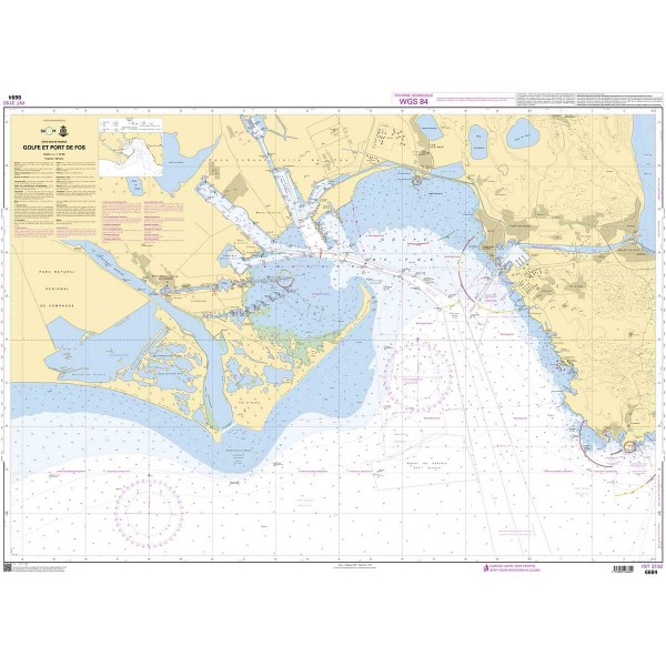 Carte marine pliée SHOM - Méditerranée - Littoral Ouest (Port-Barcarès à Marseille) - N°3 - comptoirnautique.com