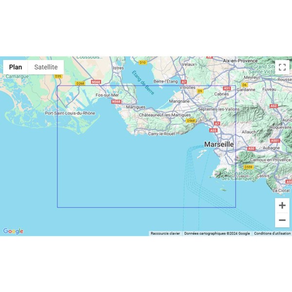 Carte marine pliée SHOM - Méditerranée - Littoral Ouest (Port-Barcarès à Marseille) - N°8 - comptoirnautique.com