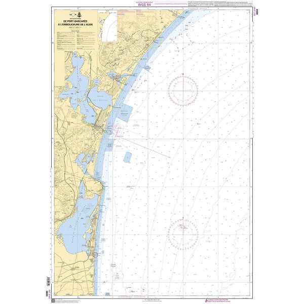 Carte marine pliée SHOM - Méditerranée - Littoral Ouest (Port-Barcarès à Marseille) - N°18 - comptoirnautique.com