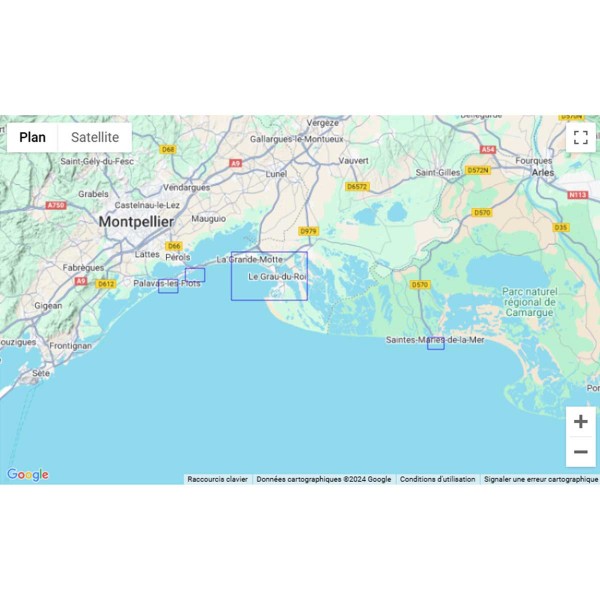 Carte marine pliée SHOM - Méditerranée - Littoral Ouest (Port-Barcarès à Marseille) - N°29 - comptoirnautique.com