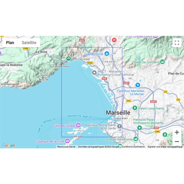 Carte marine pliée SHOM 7390L : Port de Marseille zone de navigation - N°38 - comptoirnautique.com