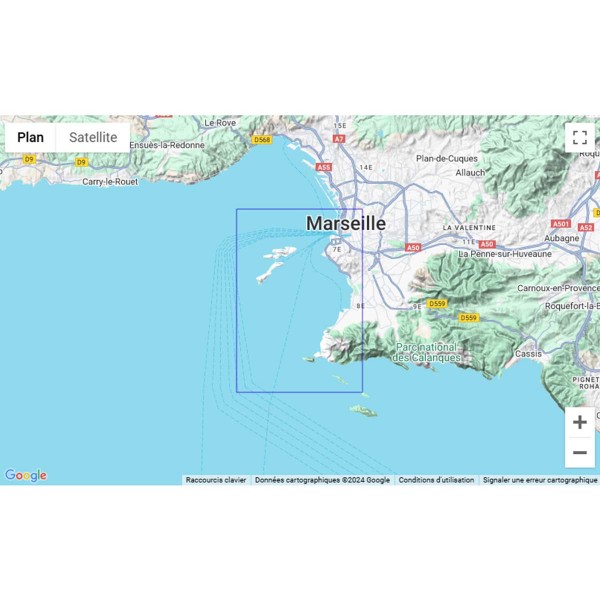 Carte marine pliée SHOM - Méditerranée - Littoral Ouest (Port-Barcarès à Marseille) - N°41 - comptoirnautique.com