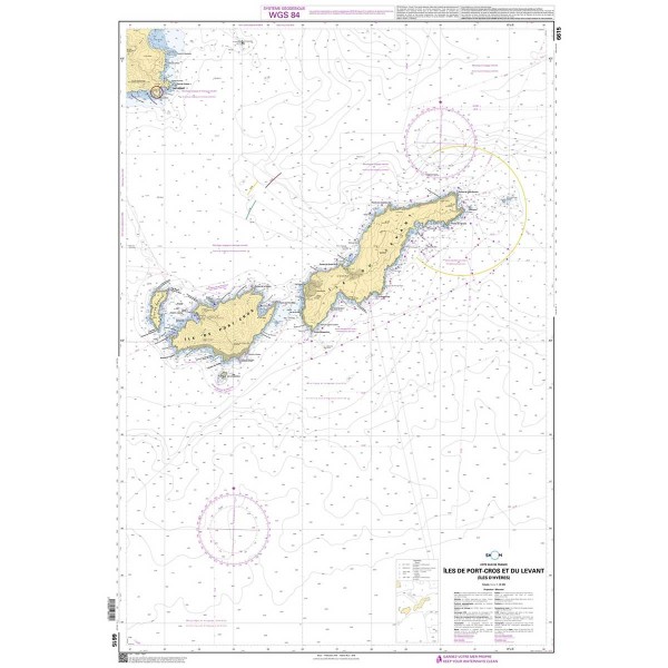 Carte marine pliée SHOM - Méditerranée - Littoral Est (Marseille à Monaco) - N°9 - comptoirnautique.com