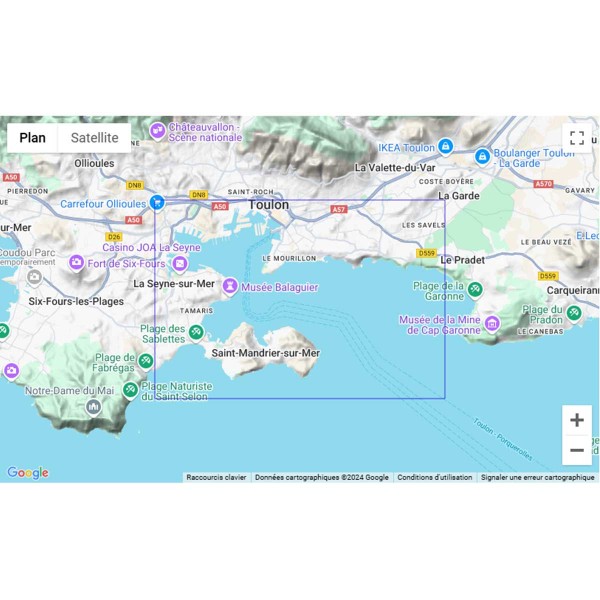 Carte marine pliée SHOM - Méditerranée - Littoral Est (Marseille à Monaco) - N°20 - comptoirnautique.com