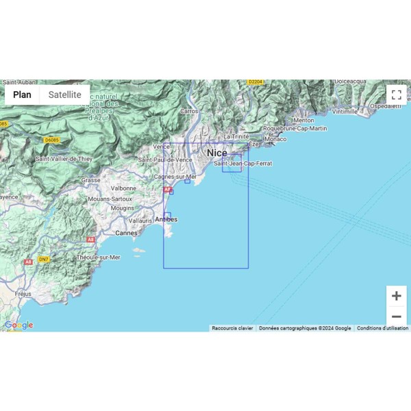 Carte marine pliée SHOM - Méditerranée - Littoral Est (Marseille à Monaco) - N°23 - comptoirnautique.com