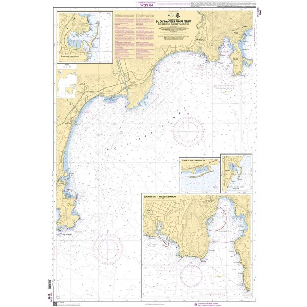 Carte marine pliée SHOM - Méditerranée - Littoral Est (Marseille à Monaco) - N°24 - comptoirnautique.com