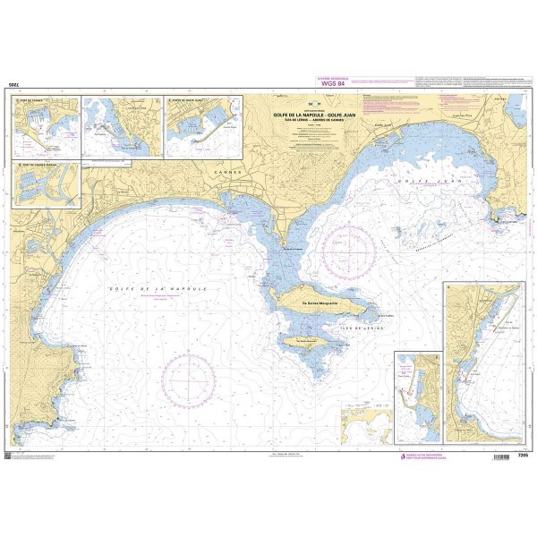 Carte marine pliée SHOM - Méditerranée - Littoral Est (Marseille à Monaco) - N°30 - comptoirnautique.com