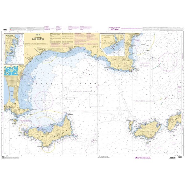 Carte marine pliée SHOM - Méditerranée - Littoral Est (Marseille à Monaco) - N°36 - comptoirnautique.com