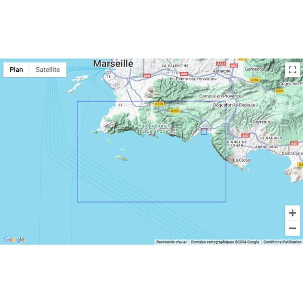 Carte marine pliée SHOM - Méditerranée - Littoral Est (Marseille à Monaco) - N°38 - comptoirnautique.com