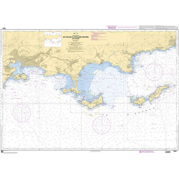 Carte marine pliée SHOM - Méditerranée - Littoral Est (Marseille à Monaco) - N°45 - comptoirnautique.com