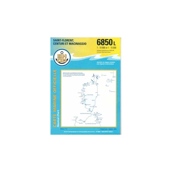 Carte marine pliée SHOM - Méditerranée Corse - Golfe de Gênes - N°7 - comptoirnautique.com