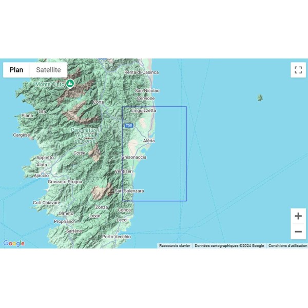 Carte marine pliée SHOM 6855L : Du Phare d'Alistro à Solenzara zone de navigation - N°11 - comptoirnautique.com