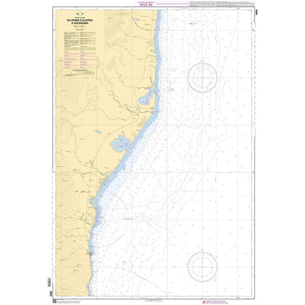 Carte marine pliée SHOM 6855L : Du Phare d'Alistro à Solenzara dépliée - N°12 - comptoirnautique.com