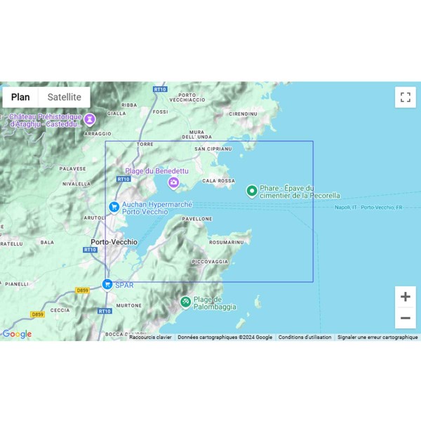 Carte marine pliée SHOM 6911L : Golfe de Porto-Vecchio zone de navigation - N°14 - comptoirnautique.com