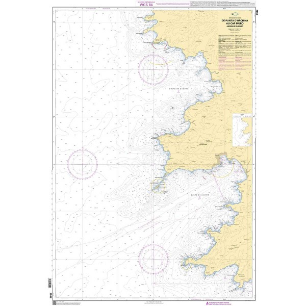 Carte marine pliée SHOM - Méditerranée Corse - Golfe de Gênes - N°21 - comptoirnautique.com