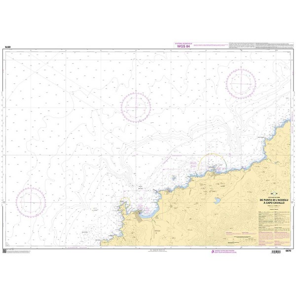 Carte marine pliée SHOM 6970L : De Punta di l'Acciolu à Capo Cavallo dépliée - N°27 - comptoirnautique.com