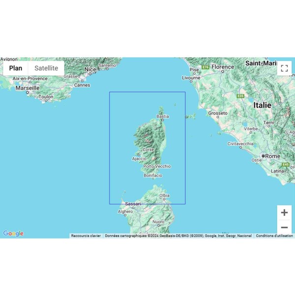 Carte marine pliée SHOM 7025L : Île de Corse zone de navigation - N°35 - comptoirnautique.com