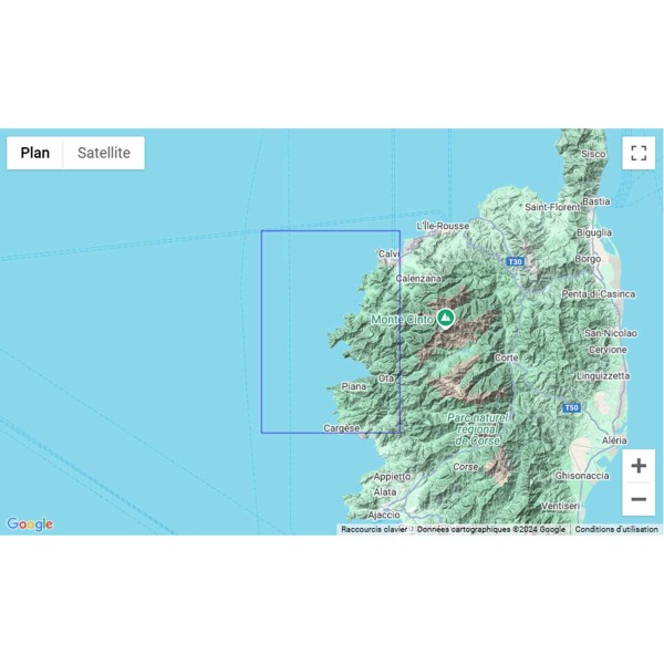 Carte marine pliée SHOM 7050L : De Calvi à Cargèse zone de navigation - N°38 - comptoirnautique.com
