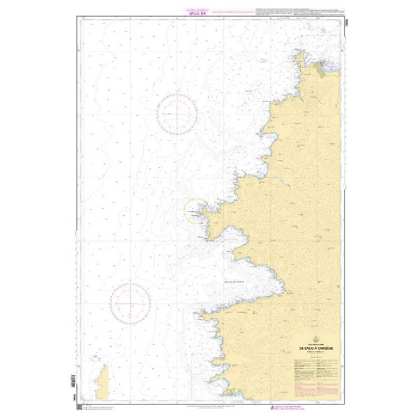 Carte marine pliée SHOM 7050L : De Calvi à Cargèse dépliée - N°39 - comptoirnautique.com