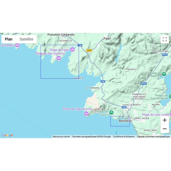Carte marine pliée SHOM 7096L : Baie de Figari - Port de Bonifacio zone de navigation - N°41 - comptoirnautique.com