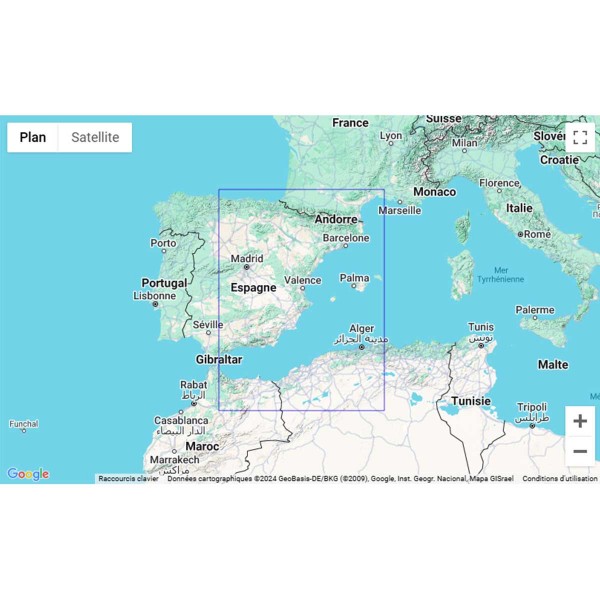 SHOM folded nautical chart - Mediterranean - East Spain - Balearic Islands - N°8 - comptoirnautique.com