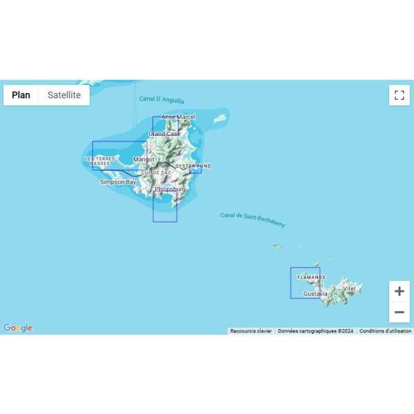 Carte marine pliée SHOM 7472L : Ports et mouillages de Saint-Martin et de Saint-Barthélemy zone de navigation - N°8 - comptoirnautique.com