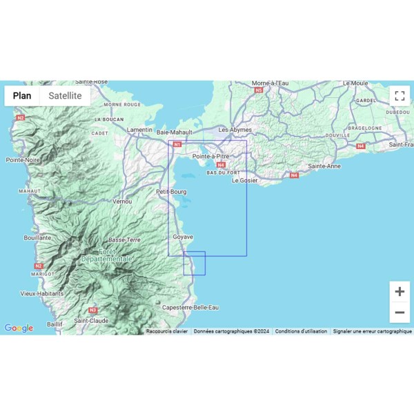 Folded nautical chart SHOM - Outre-mer - Guadeloupe - N°11 - comptoirnautique.com