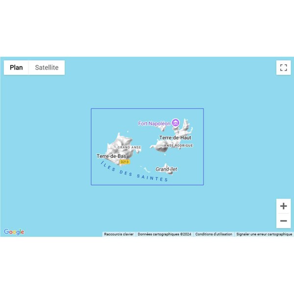 Carte marine pliée SHOM 7101L : Les Saintes zone de navigation - N°14 - comptoirnautique.com