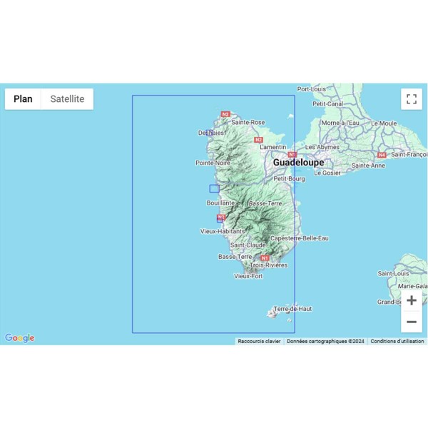 Carte marine pliée SHOM 7482L : De l'Ilet à Kahouanne aux Saintes zone de navigation - N°26 - comptoirnautique.com