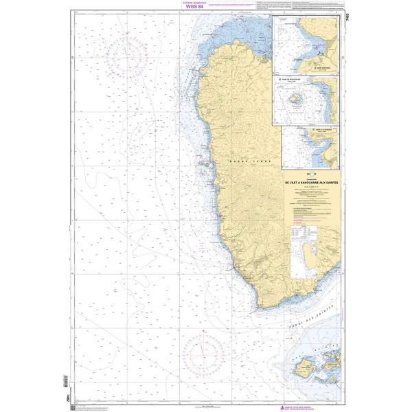 Folded nautical chart SHOM - Outre-mer - Guadeloupe - N°27 - comptoirnautique.com