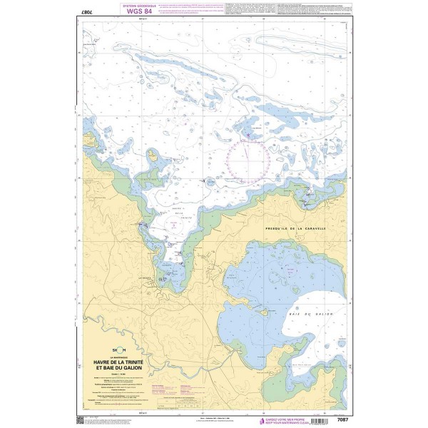 Folded nautical chart SHOM - Outre-mer - Martinique - N°12 - comptoirnautique.com