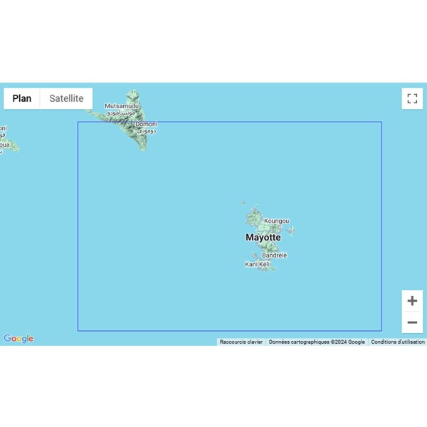 Carte marine pliée SHOM 7677L : Île de Mayotte zone de navigation - N°17 - comptoirnautique.com